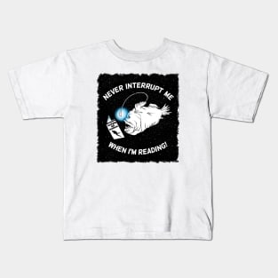 Angler Fish Reading Kids T-Shirt